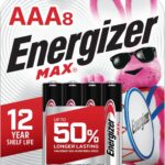 Energizer MAX AAA batteries pack with long lasting power