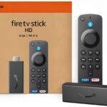 Amazon Fire TV Stick with remote and streaming device