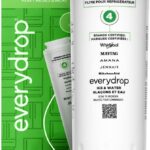 everydrop refrigerator water filter with green packaging and white filter cartridge